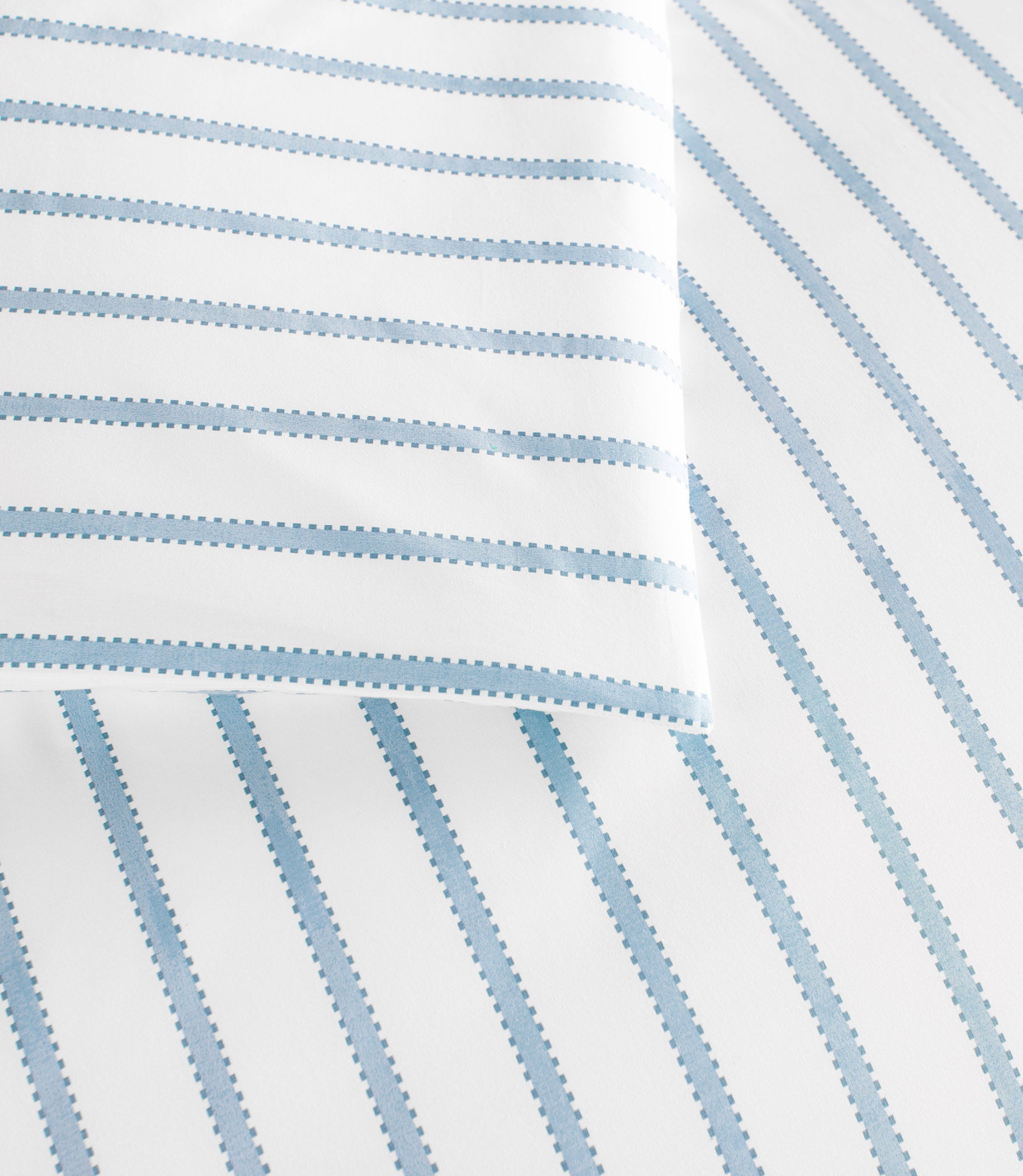Premium Ribbon Stripe Percale Duvet Cover Set - Soft 100% Cotton Bedding for Queen/King Size - Breathable & Wrinkle-Resistant - Perfect for Modern Bedrooms & Guest Rooms