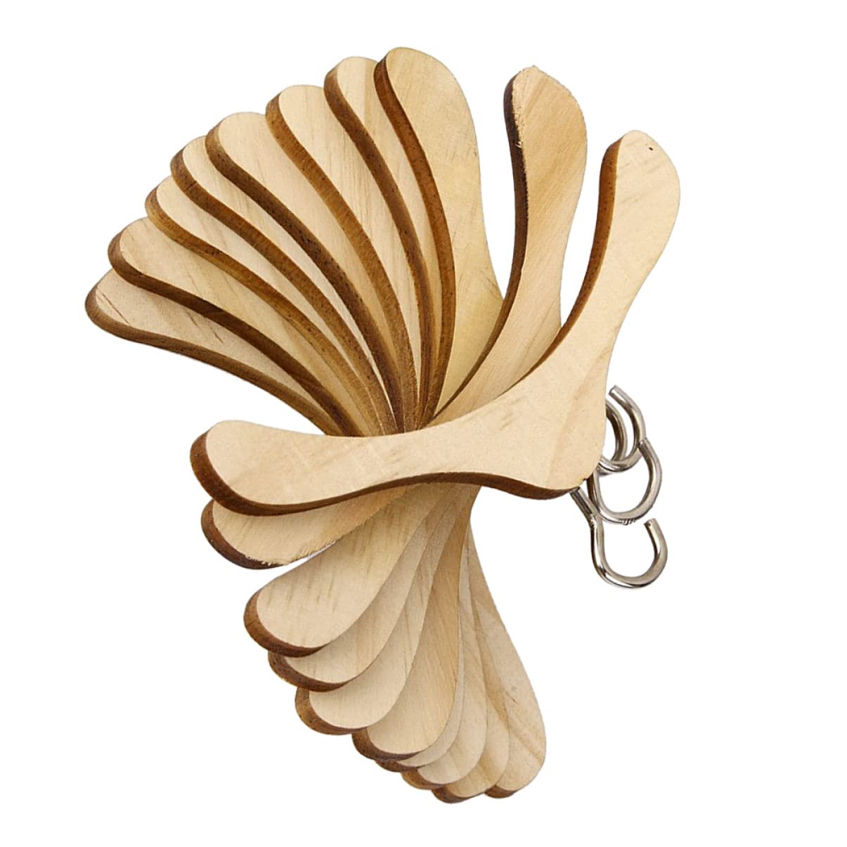 Mini Wooden Doll Clothes Hangers for BJD & Nursery Dolls - XXS Size Wardrobe Accessories (0.5x0.5cm) - Perfect for Dollhouse Decor, Baby Shower Gifts & Pet Clothing Organization