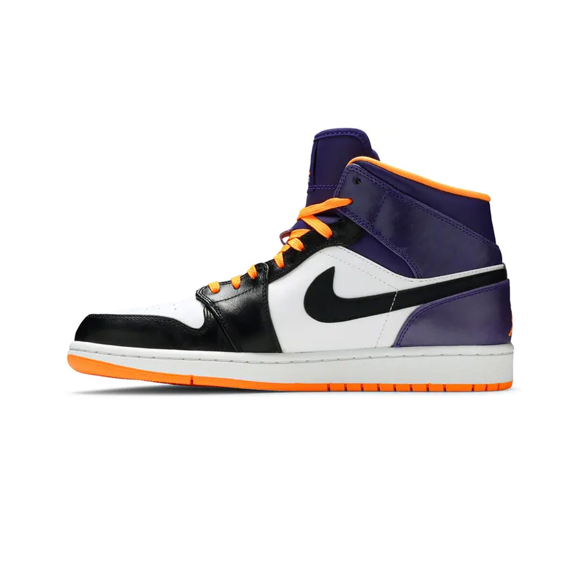 Air Jordan 1 Mid 'Phoenix Suns' Basketball Shoes (2013) - Men's Retro Sneakers for Streetwear & Court Performance