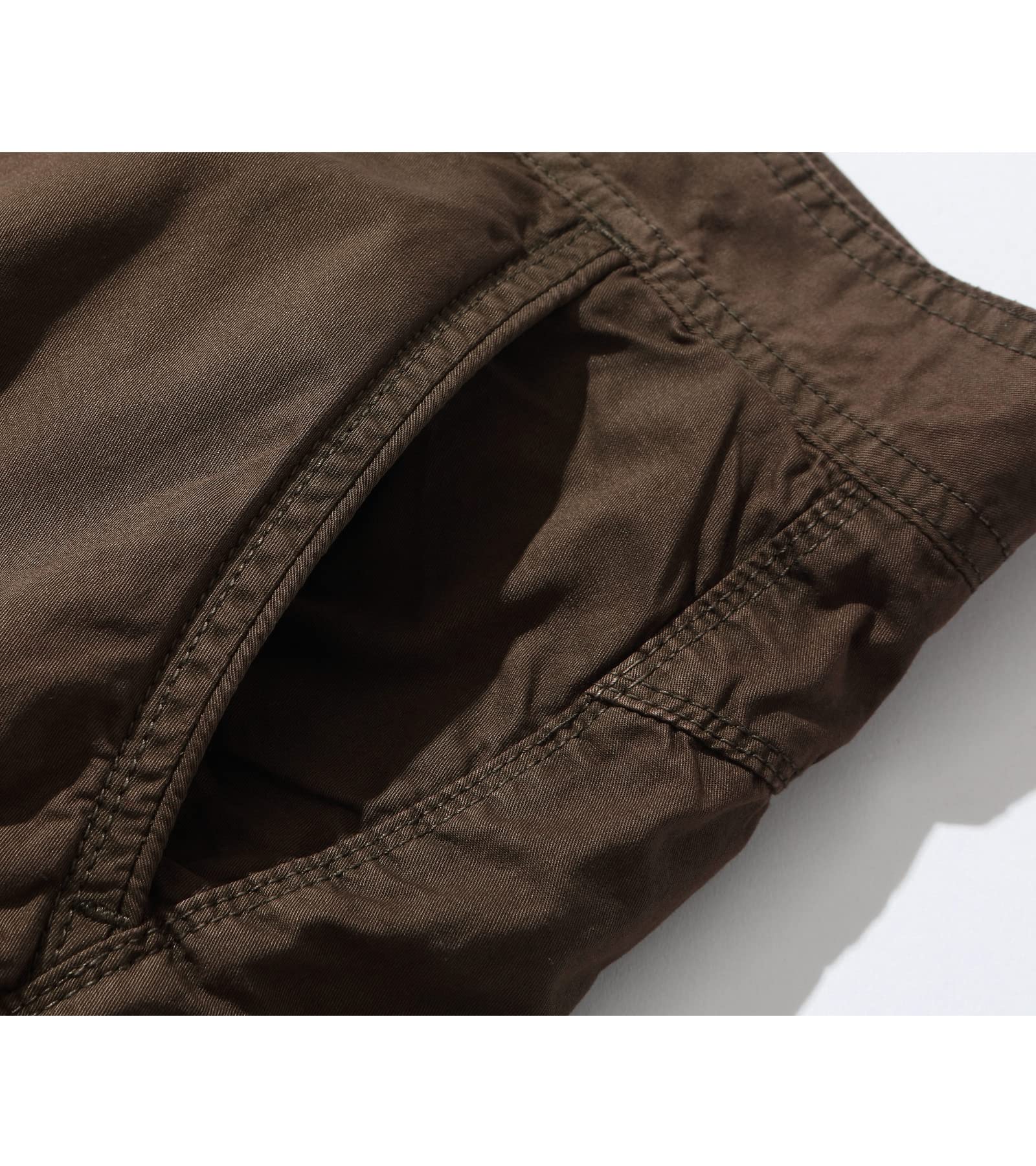 Men's 3/4 Length Cargo Shorts - Below The Knee Stretch Comfort Outdoor Hiking & Summer Casual Wear