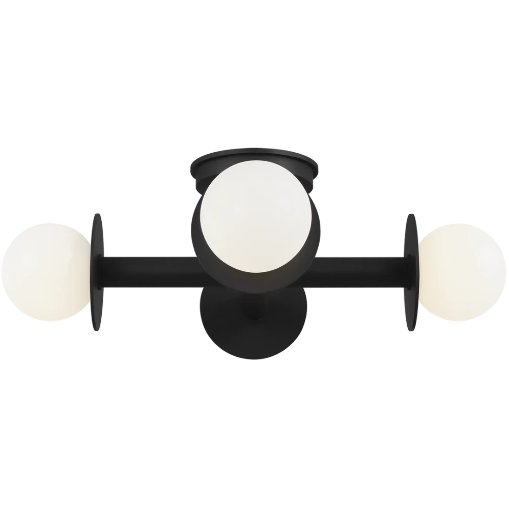 Paxon Semi Flush Mount Ceiling Light Fixture - Modern LED Ceiling Lamp for Bedroom, Living Room, Kitchen & Hallway - Energy Efficient Indoor Lighting Solution