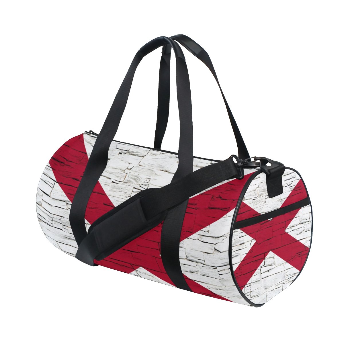 Vintage Alabama State Flag Travel Duffel Bag - Durable Gym Shoulder Bag for Men & Women - Perfect for Sports, Fitness, Travel & Outdoor Adventures