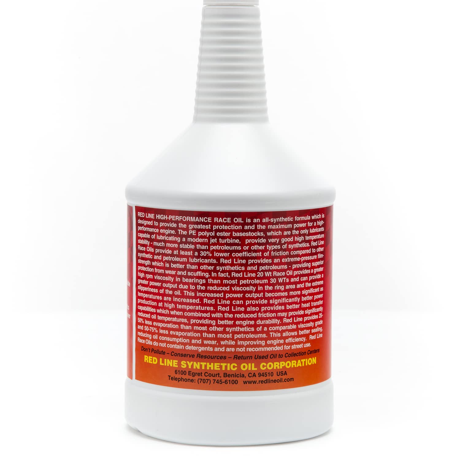 Red Line 10204 20 WT SAE 5W-20 High Performance Racing Motor Oil - 1 Quart Bottle (Pack of 12) for Cars, Trucks & Motorcycles - Ideal for Track Racing, High-Temp Engines & Performance Vehicles
