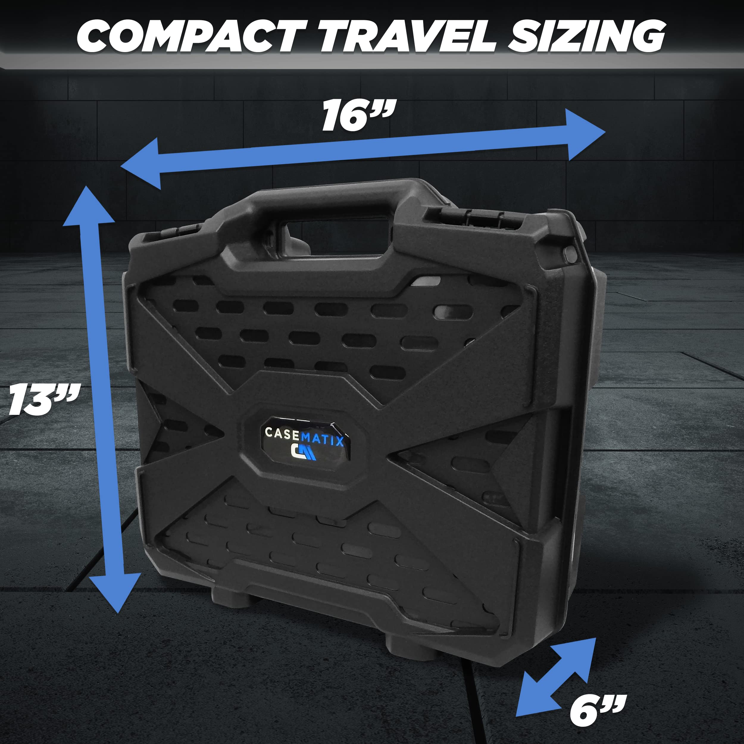 CASEMATIX Travel Case for Meta Quest 3 & 3S - Protective Storage with Impact-Resistant Shell & Shock-Absorbing Foam | VR Headset Accessories Organizer | Perfect for Travel, Gaming Sessions & Safe Storage