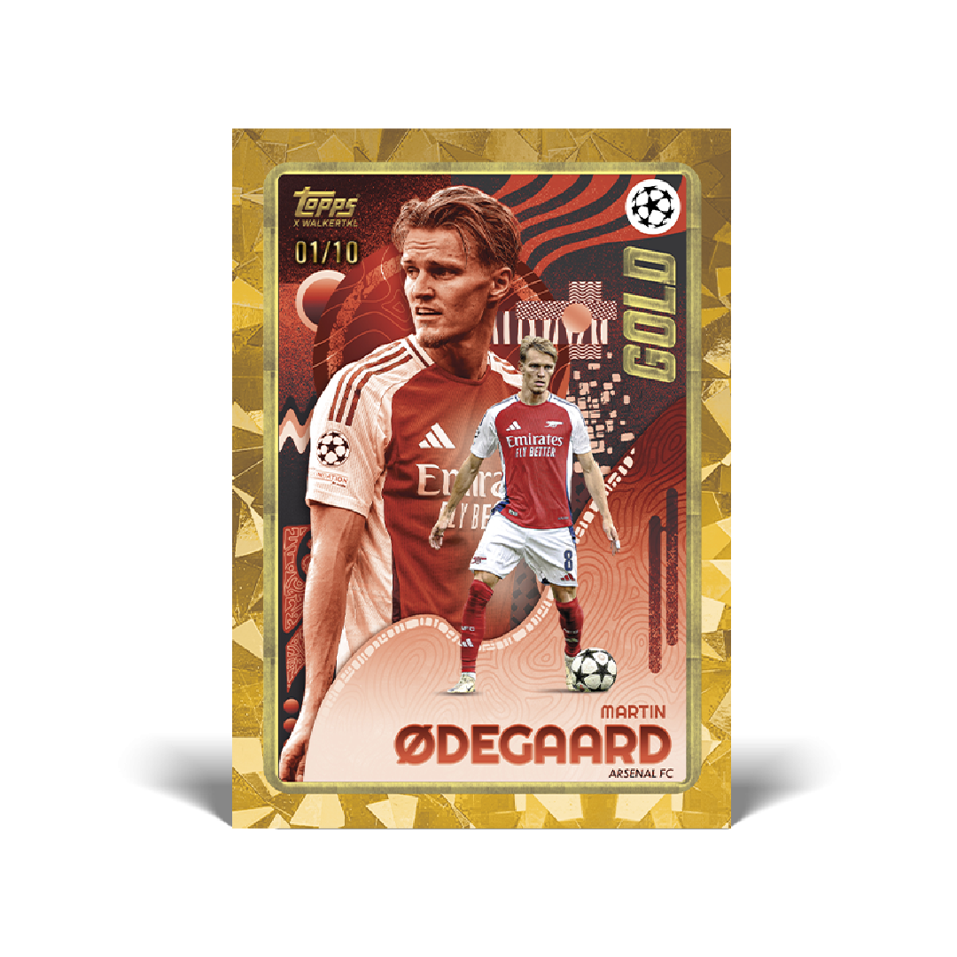 Topps UCC Gold 2024/25 Soccer Trading Cards - Premium Collectible Edition for Sports Fans & Card Collectors - Perfect for Gifts, Investments, and Game Day Excitement