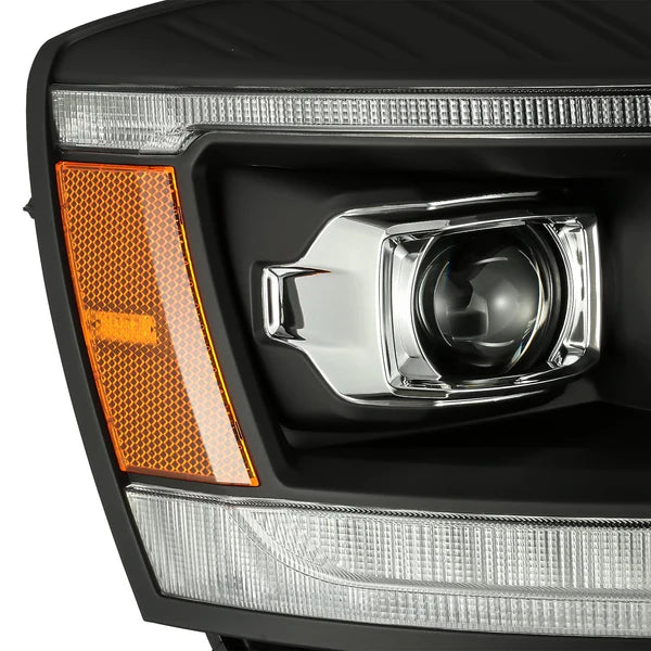 06-08 Dodge Ram PRO Series Halogen Projector Headlights - Black Housing Replacement Headlamps for Improved Night Driving Visibility | Perfect for Off-Roading & Truck Upgrades