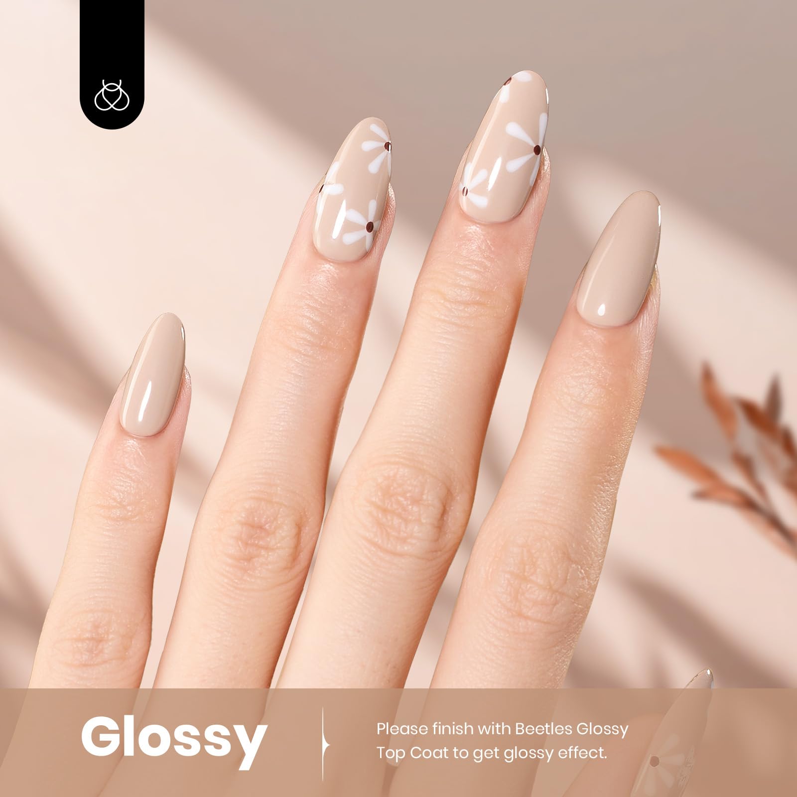 Beetles Nude Brown Gel Nail Polish - 15ml Neutral Beige Tan Soak Off UV LED Gel Polish for Salon & DIY Manicure | Long Lasting Nail Art for Home Use, Parties & Special Occasions