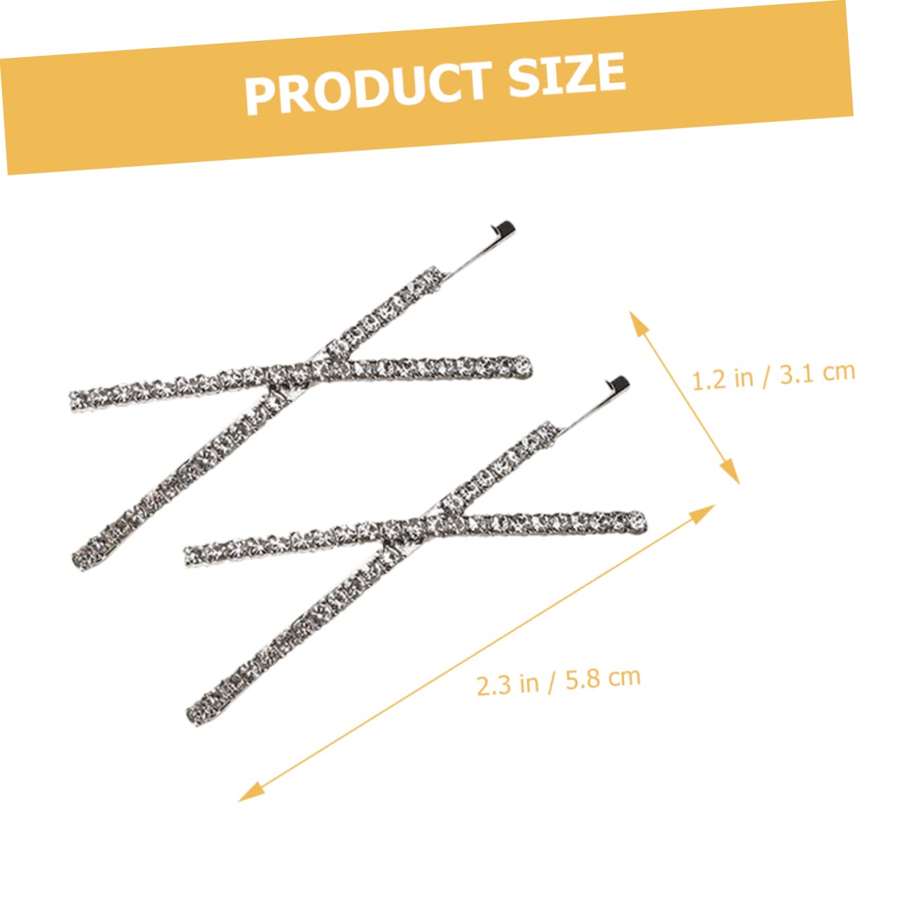 Beavorty 12pcs Luxury Rhinestone Hair Clips for Women - Elegant Bobby Pins & Barrettes Hair Accessories - Perfect for Weddings, Parties & Everyday Styling