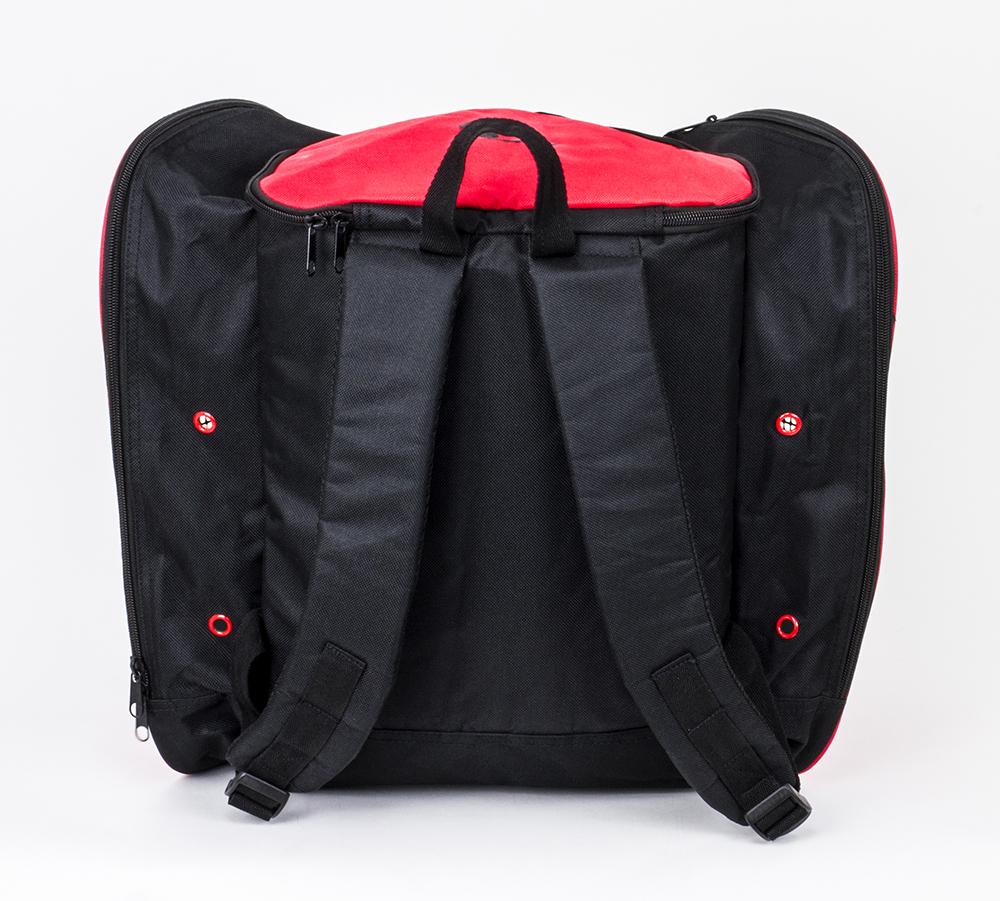 SFR Skate Backpack for Men & Women - Durable Waterproof Skateboarding Backpack with Laptop Compartment, Black & Red - Perfect for School, Work, Travel & Skateboarding