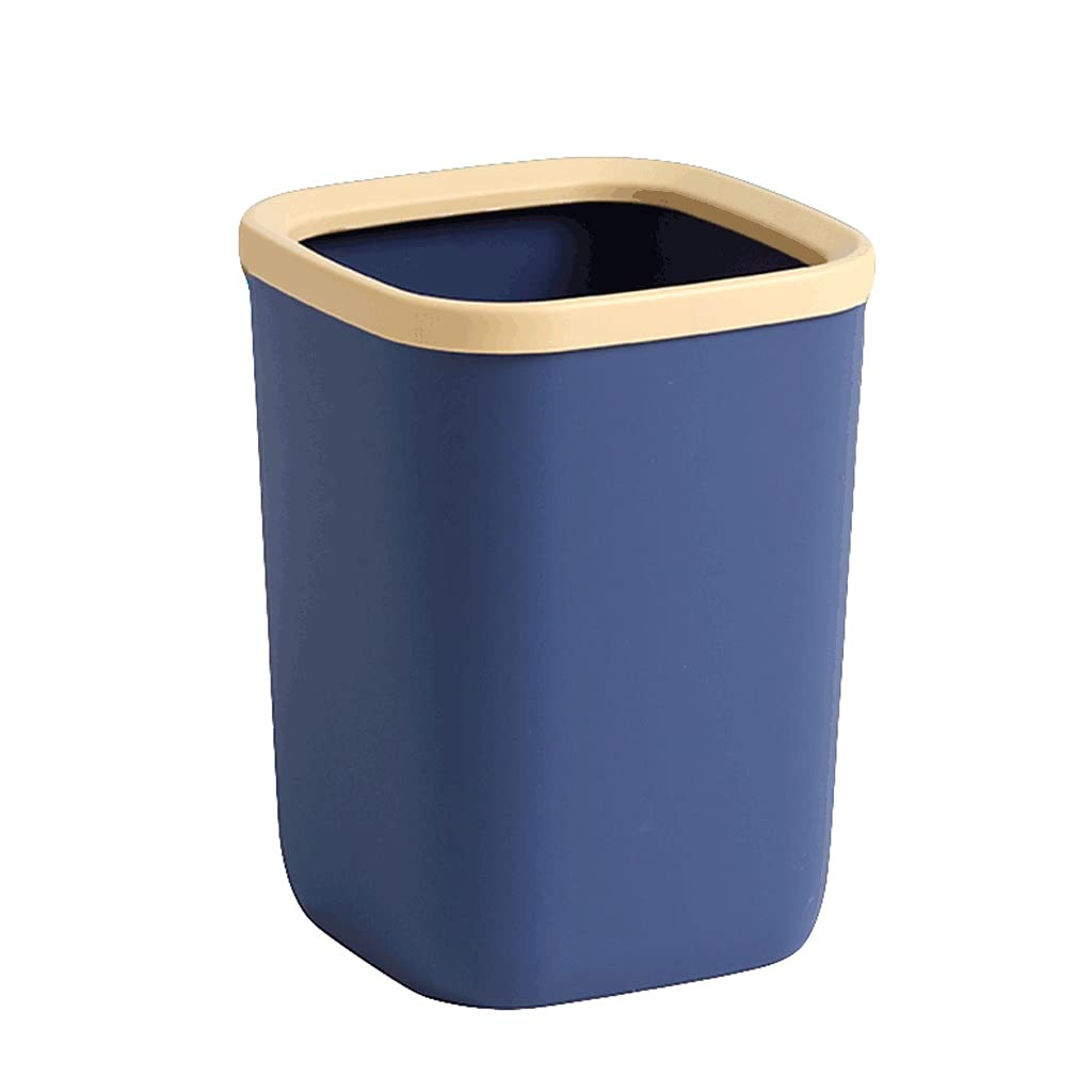 ZANZAN Mini Trash Can 2-Pack - Small Waste Basket for Desk, Countertop, Bedroom & Coffee Table - Perfect for Makeup, Office & Home Use - Blue (2 PCS)