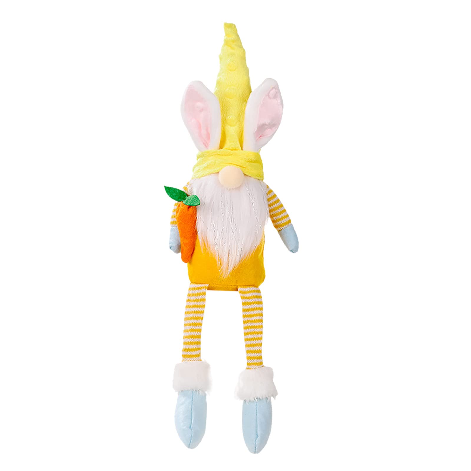 BONAQA Cute Rabbit Ears Pendant - Easter Bunny Forest Decor for Party, Christmas Tree Ornaments in Red & Lime Green - Perfect for Home, Gift, Holiday & Seasonal Decorations
