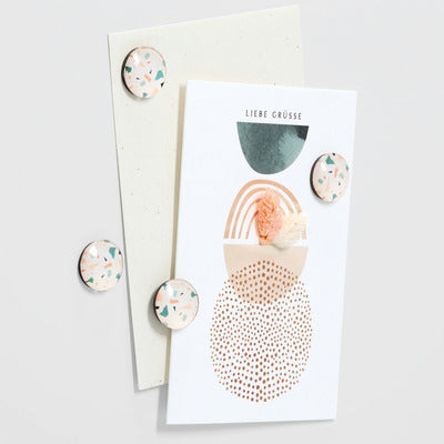 4-Piece Magnetic Set for Plastic & Glass - Assorted Designs - Perfect for Fridge, Office & Home Organization