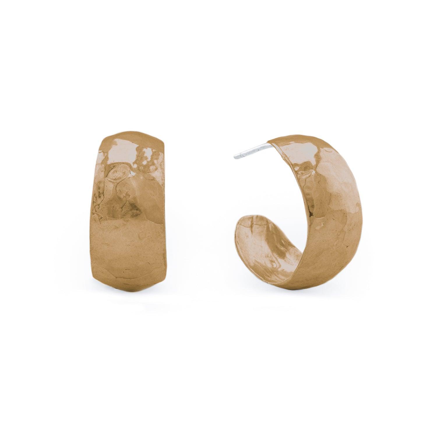Textured Moon Stud Earrings for Women - Dainty Silver Moon Hoop Earrings for Everyday Wear | Perfect for Casual Outfits, Date Nights & Gifts