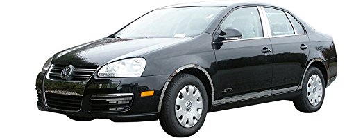 BRIGHTT-QA340774 Stainless Steel Rear Deck Trim for 2005-2010 Volkswagen Jetta | Chrome Accent Car Interior Accessory | Enhances Vehicle Style & Protection