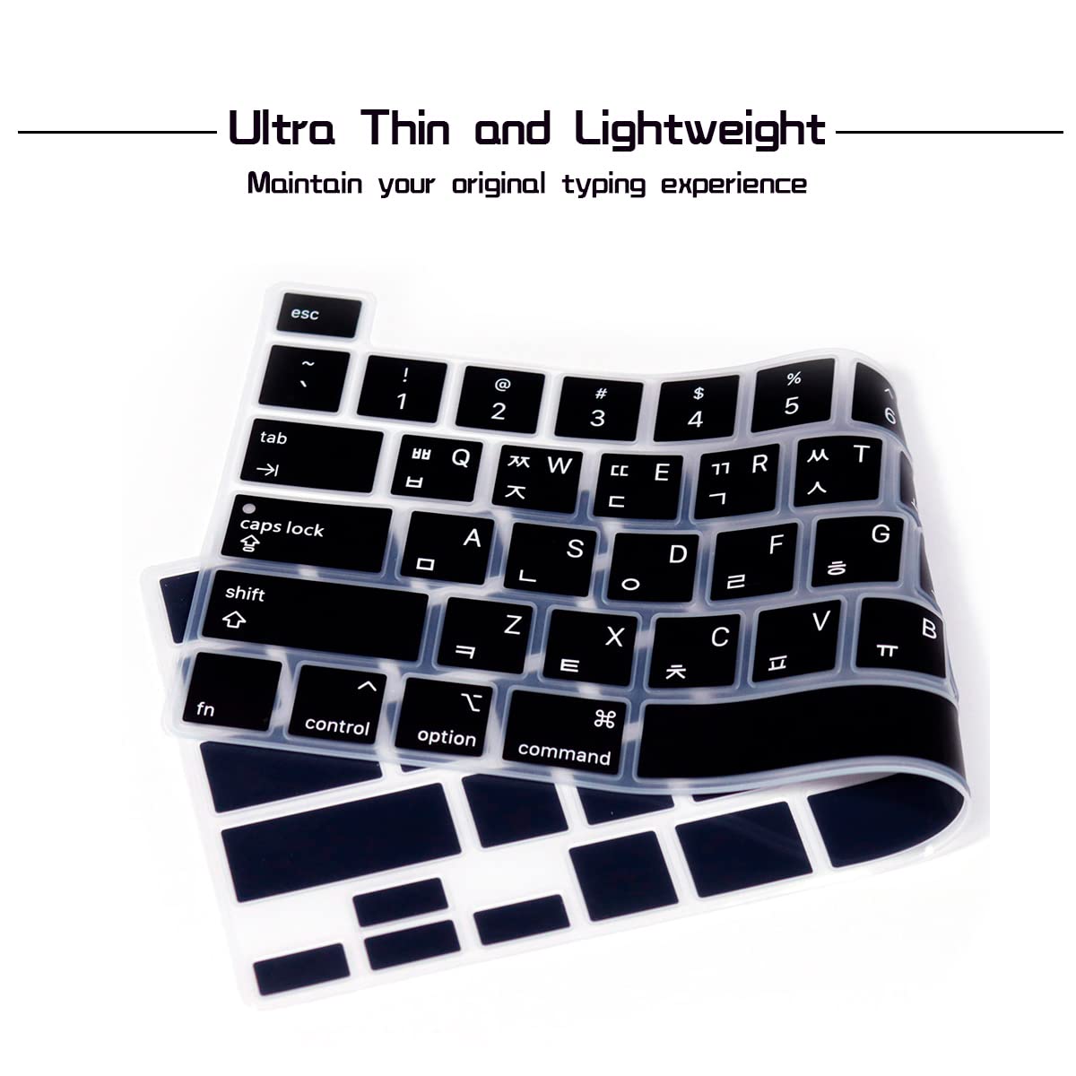 Ultra Thin Korean Silicone Keyboard Cover for MacBook Pro 13