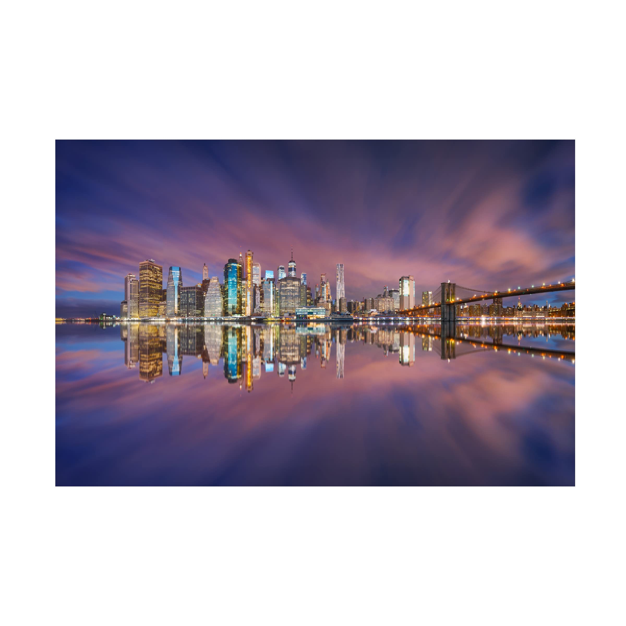 Carlos F Turienzo 'City Of Blinding Lights' Canvas Wall Art Print - Modern Abstract Painting for Living Room, Bedroom & Office Decor