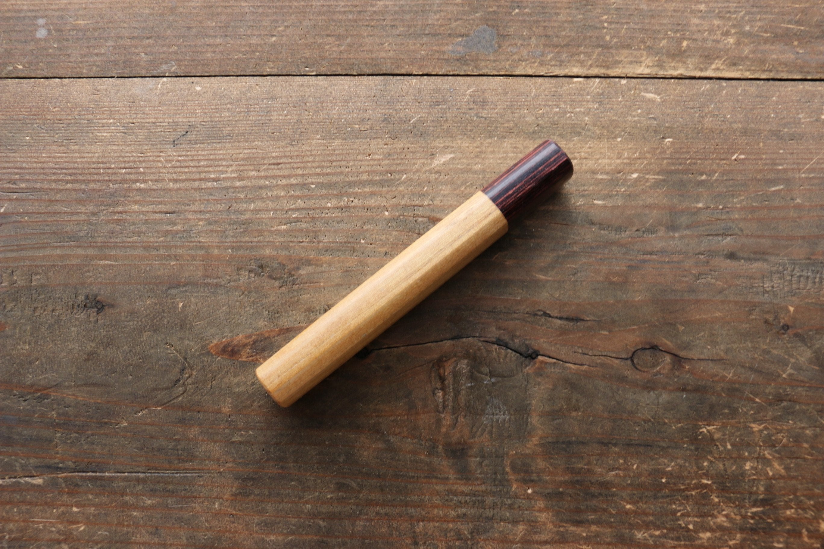 Premium Keyaki Wood Knife Handle (Small) - Ergonomic Grip for Precision Cutting - Perfect for Chefs, Home Cooks & Culinary Enthusiasts