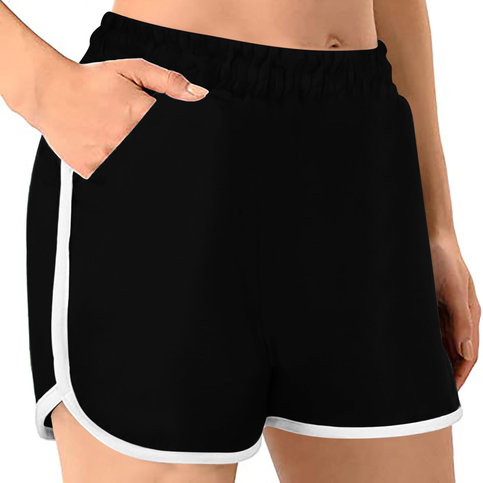 3 Pack Women's Athletic Shorts - Quick Dry Yoga Shorts with Pockets for Summer, Sports & Outdoor Activities | Perfect for Running, Gym, Yoga & Casual Wear