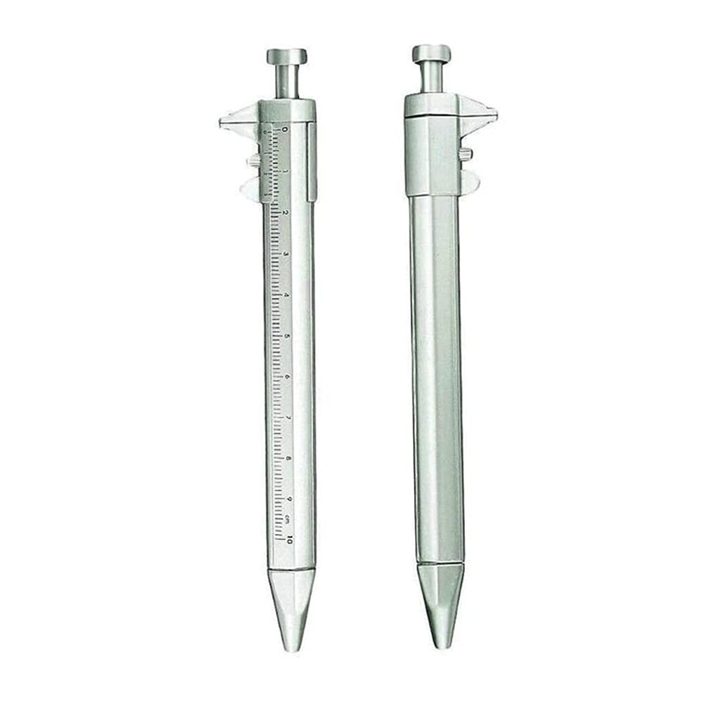 XWWDP 2-Pack Gel Ink Pen Vernier Calipers - 10cm/4inch Metric & Imperial Precision Measuring Tool for DIY, Engineering & School Projects - Perfect for Woodworking, Metalworking & Science Experiments