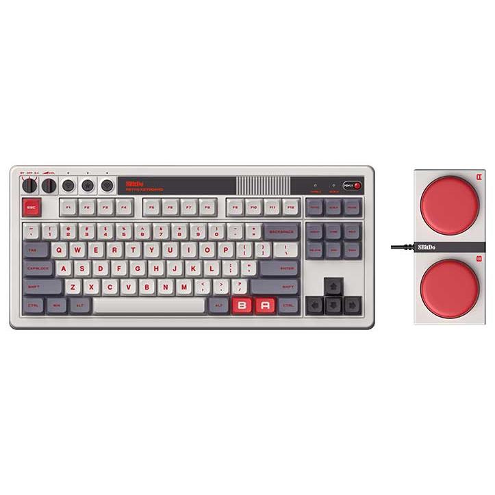 8BitDo Retro Mechanical Keyboard - N Edition | Classic Gaming & Typing Experience for PC & Mac | Perfect for Gamers, Programmers & Retro Enthusiasts