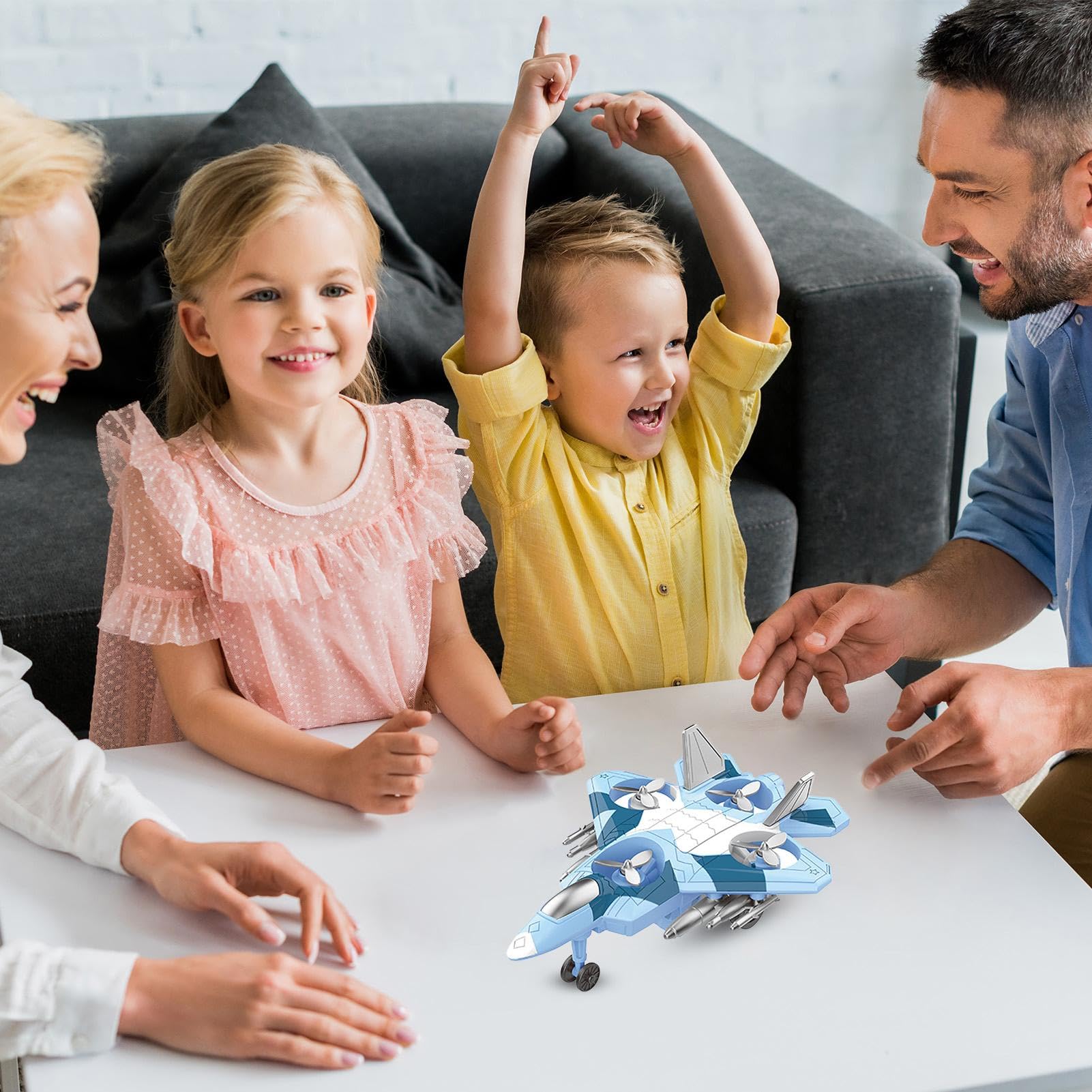 Jets Toys Airplane Toy - 360° Rotating Toy Plane Vehicles for Kids | Creative Small Aircraft Learning & Educational Toys for Boys & Girls | STEM Play, Birthday Gifts, Indoor & Outdoor Fun