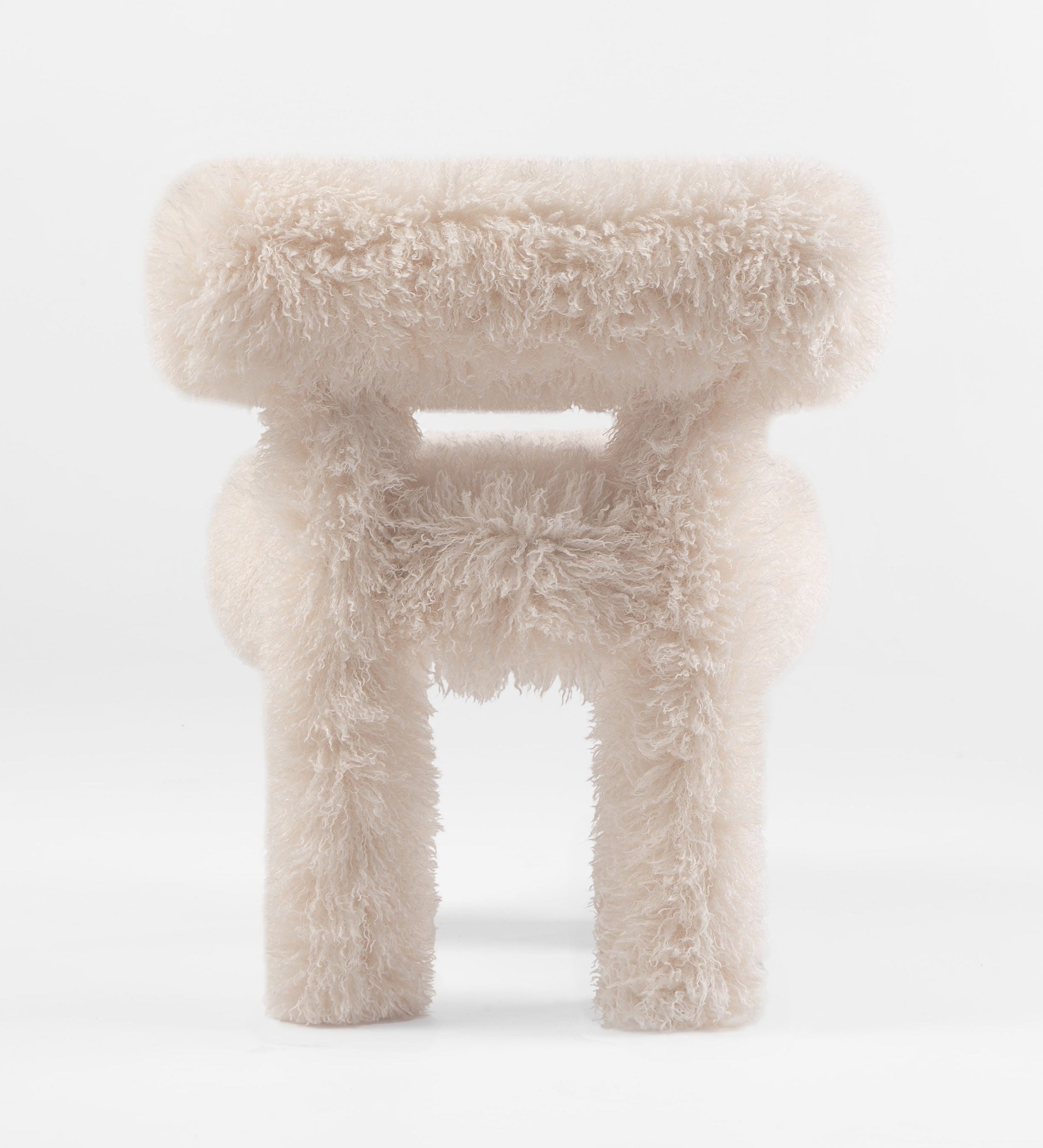 Noom Gropius CS1 Fluffy Edition - Modern Accent Chair for Living Room, Bedroom & Office - Soft Velvet Upholstery with Ergonomic Design - Perfect for Relaxing & Home Decor