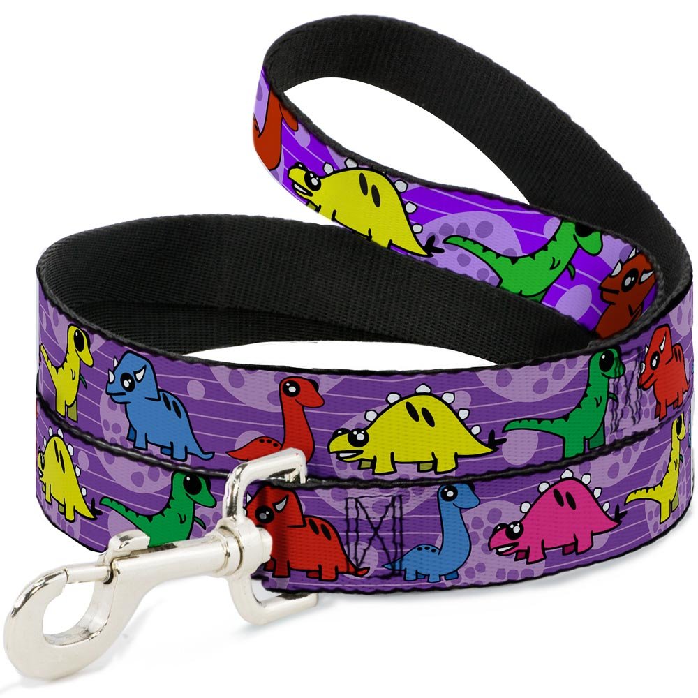 Durable 4FT Dinosaur Cartoon Dog Leash - 1.5 Inch Wide Adjustable Pet Lead for Small Medium Dogs - Perfect for Walking, Training & Outdoor Adventures