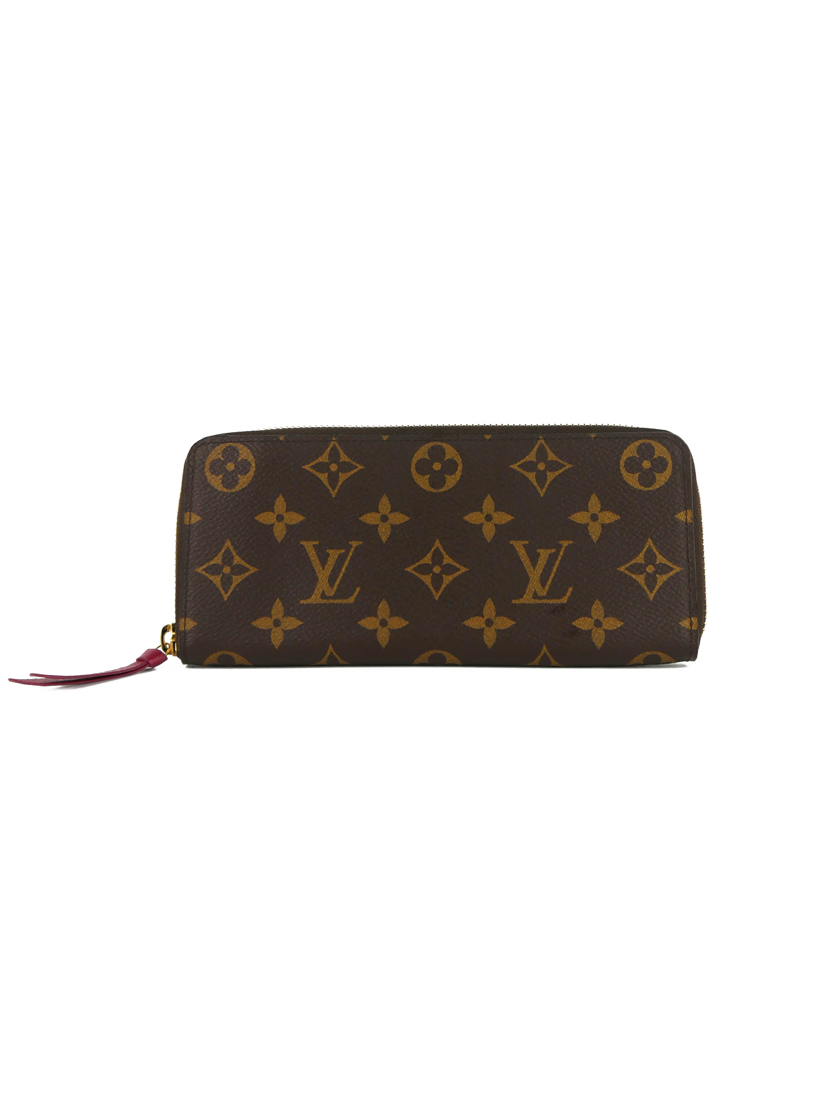 Authentic Louis Vuitton Fuchsia Clemence Wallet | Premium Leather Women's Wallet | Perfect for Everyday Use & Luxury Gift Giving
