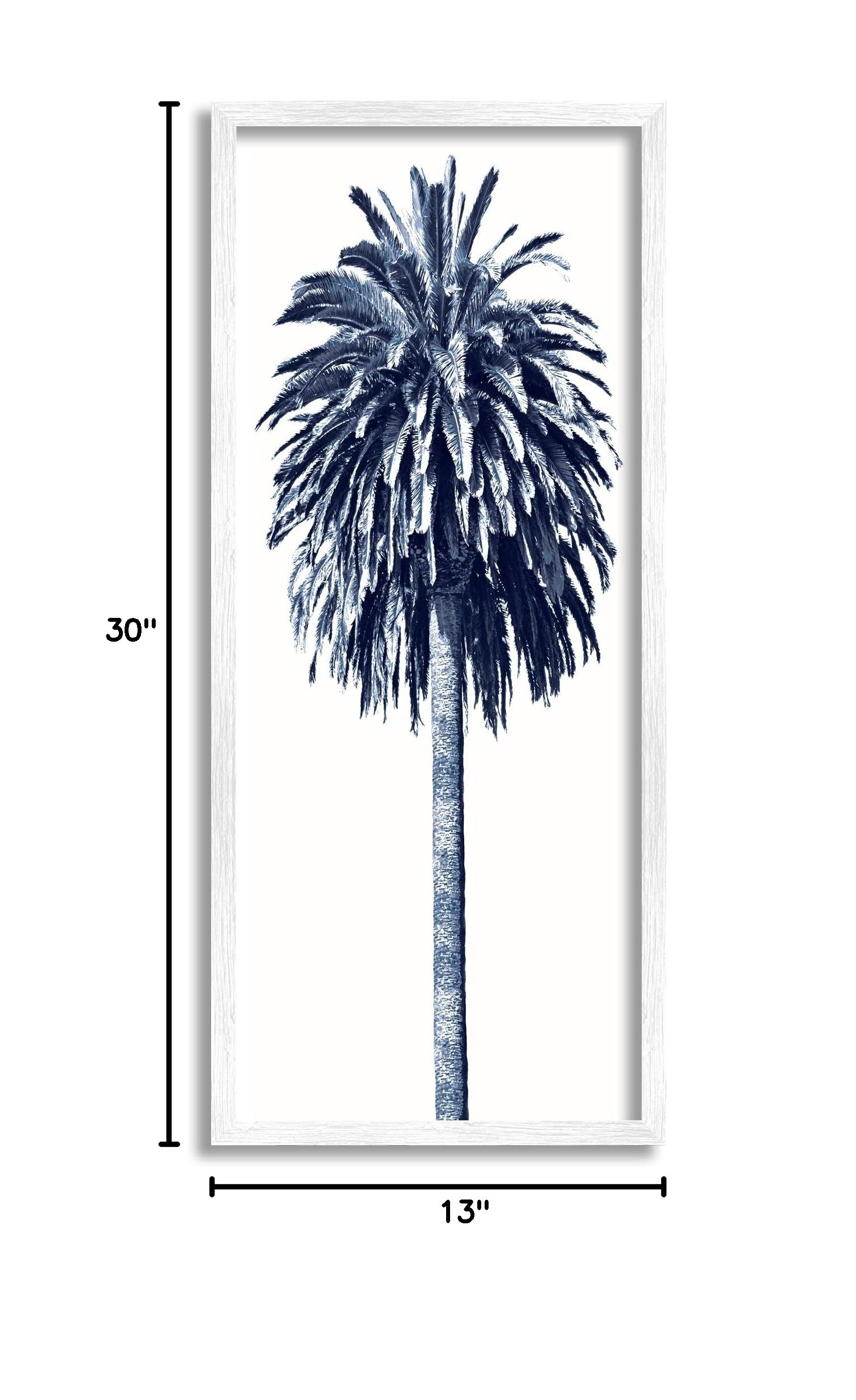 Stupell Industries Tall Tropical Palm Tree Plant Greyscale Photography Wall Art - Modern Home Decor by Devon Davis - Perfect for Living Room, Bedroom & Office