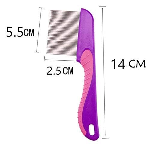 Professional Stainless Steel Lice Comb for Effective Head Lice & Nit Removal - Extra Long Handle & Teeth for Adults & Kids - Perfect for Home Treatment & School Prevention