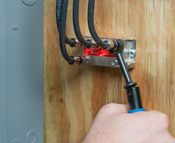 Professional COAX Tool Kit for Long F Connectors - Perfect for Cable TV, Satellite, and Internet Installations - Ideal for Technicians and DIY Enthusiasts