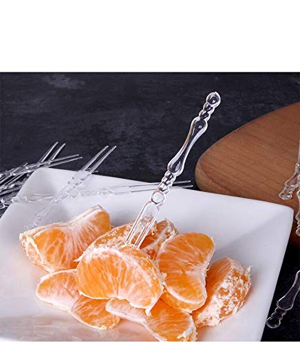Disposable Plastic Fruit Forks - 400PCS Mini Appetizer Forks Set for Cocktails, Desserts, Parties & Picnics | Bistro-Style Tasting Forks for Cakes, Fruits & Finger Foods