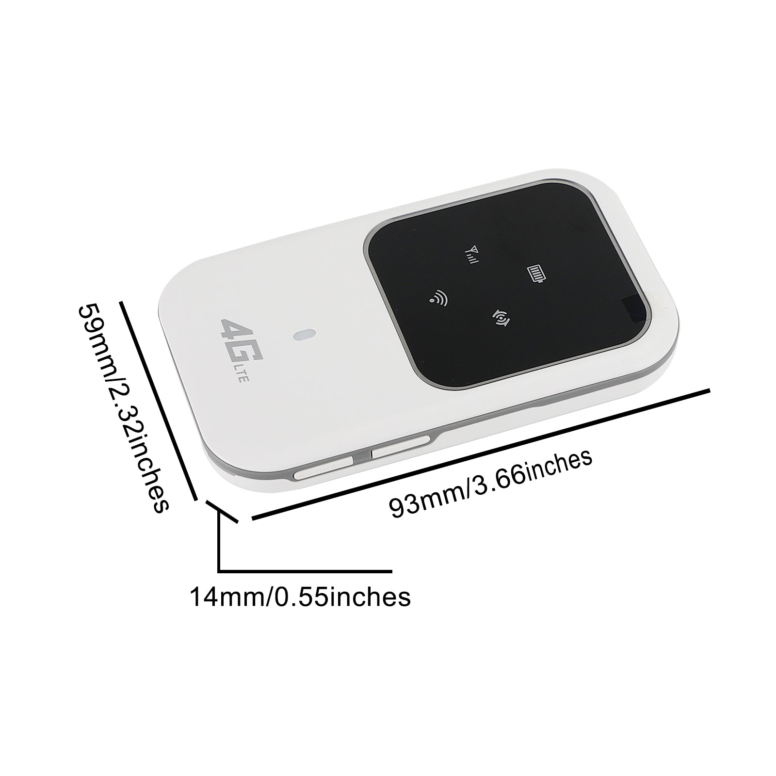 100Mbps Wireless 4G LTE Portable WiFi Router - MIFI Modem Hotspot with 2100mAh Battery | Fast Internet Anywhere for Travel, Work & Outdoor Activities