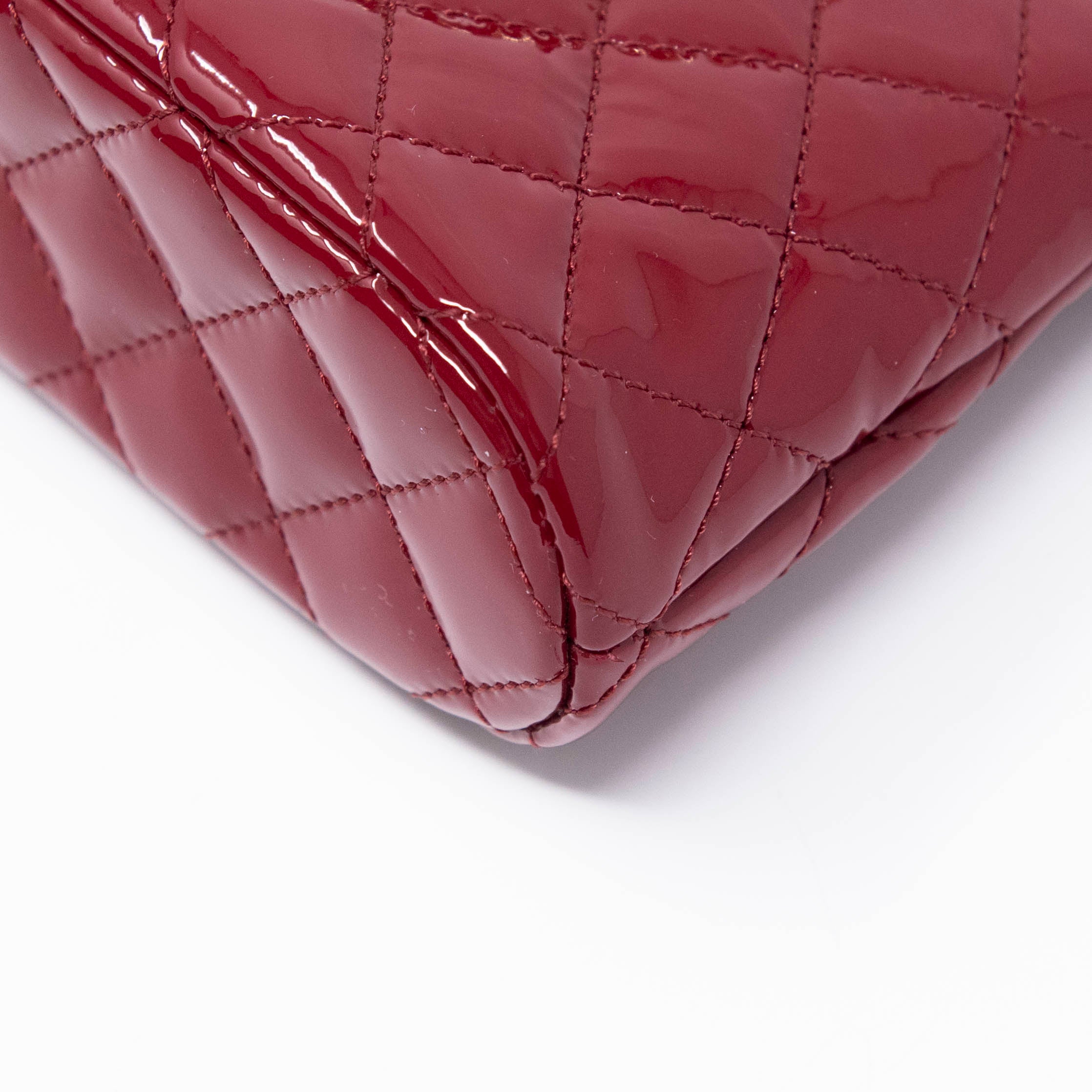 Chanel Burgundy Coco Quilted Leather Crossbody Clutch Bag with Chain - Perfect for Evening Parties, Weddings & Special Occasions