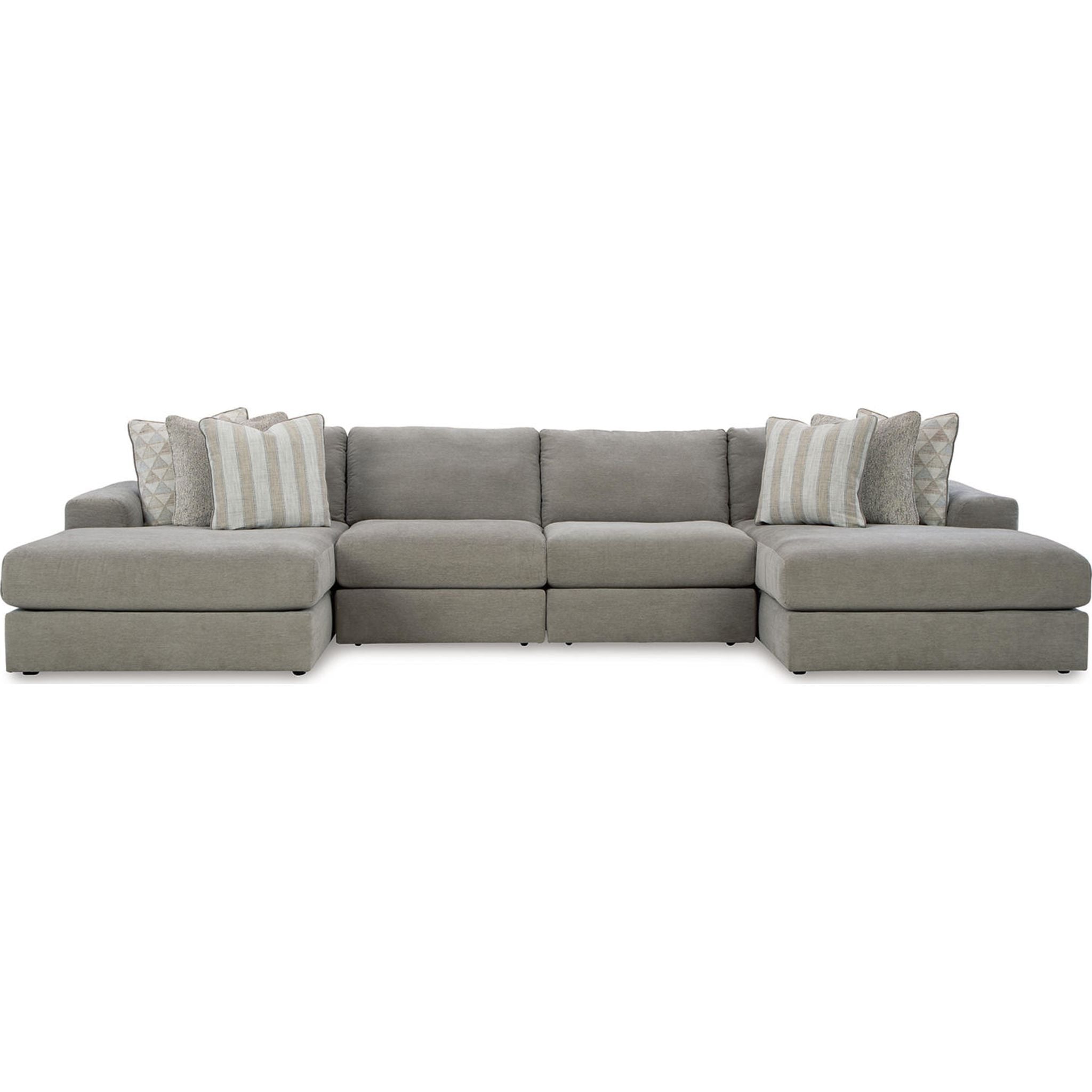 Avaliyah 4-Piece Modular Sectional Sofa with Chaise Lounge - Modern L-Shaped Living Room Furniture for Small Spaces & Apartments
