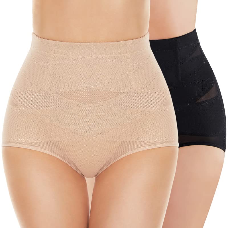 SIMIYA High Waisted Tummy Control Shapewear for Women - Firm Control Body Shaper Panty, Soft & Comfortable - Perfect for Postpartum, Workout, and Everyday Wear