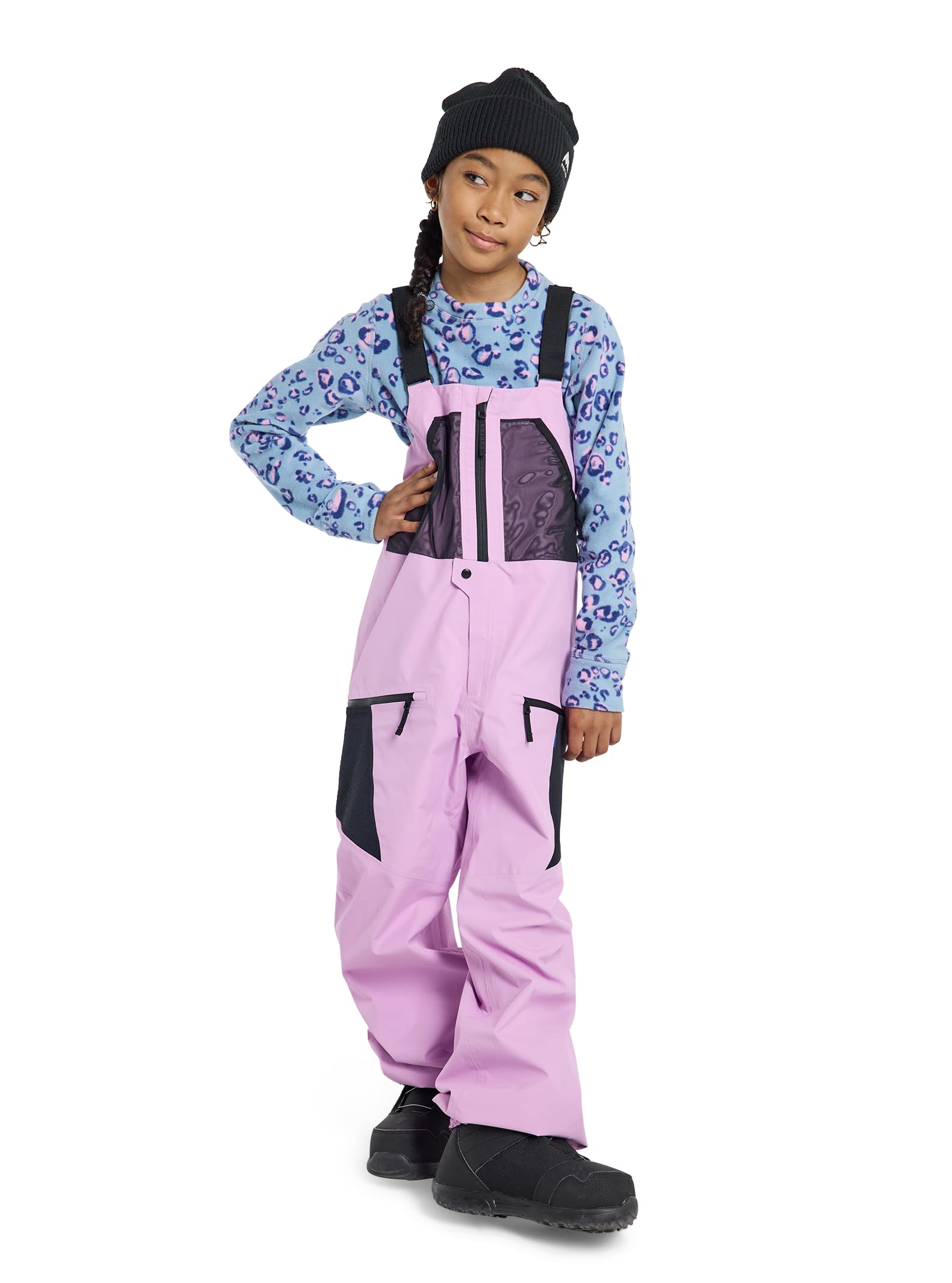 Burton Kids' Outbeam 3L Waterproof Snow Bib Pants - Insulated Winter Snowsuit for Boys & Girls - Perfect for Skiing, Snowboarding & Outdoor Winter Play