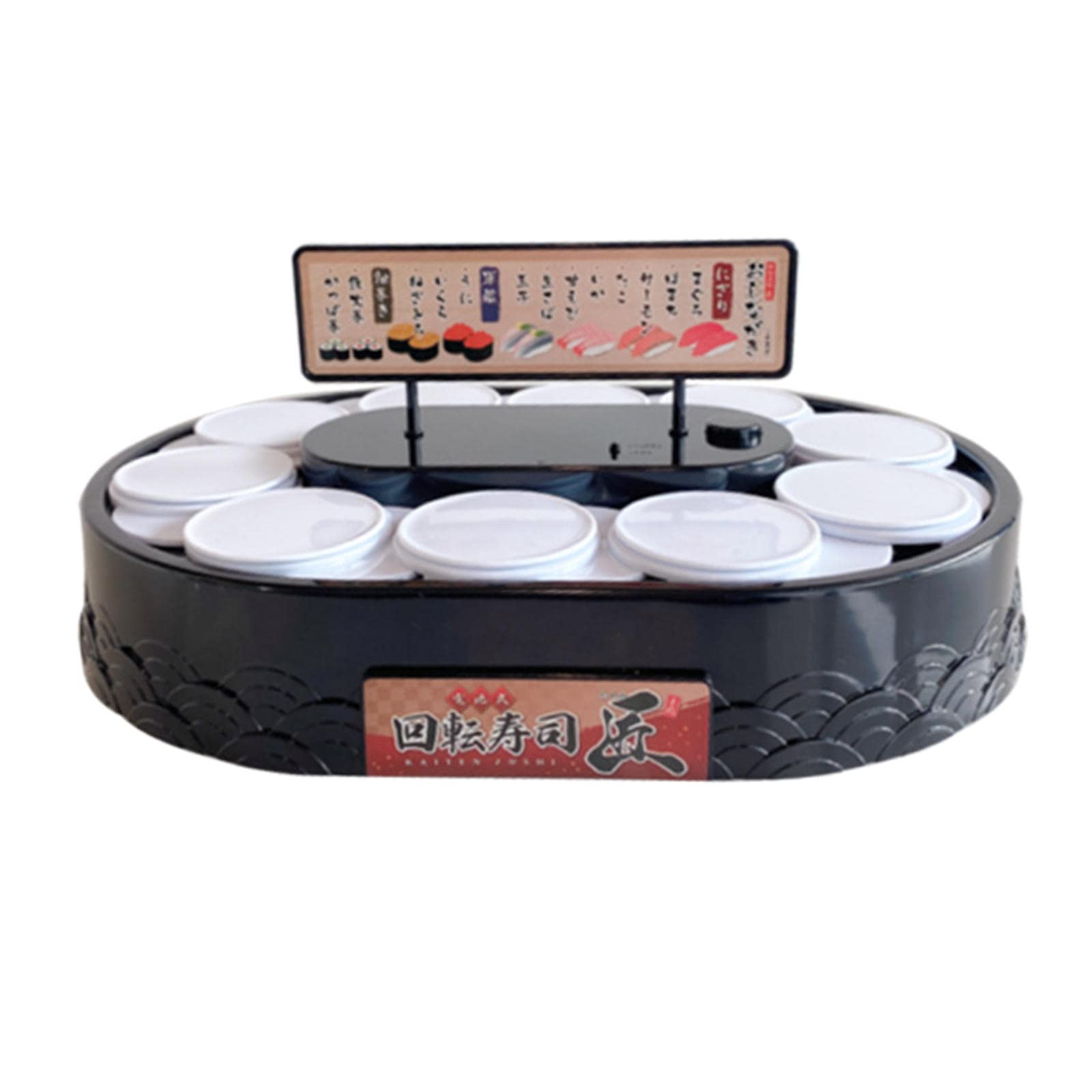 Gazechimp 10-Tier Battery Operated Revolving Macaron Stand - Black Display Tray for Pastries, Desserts & Cupcakes | Perfect for Bakeries, Cafes & Party Dessert Displays