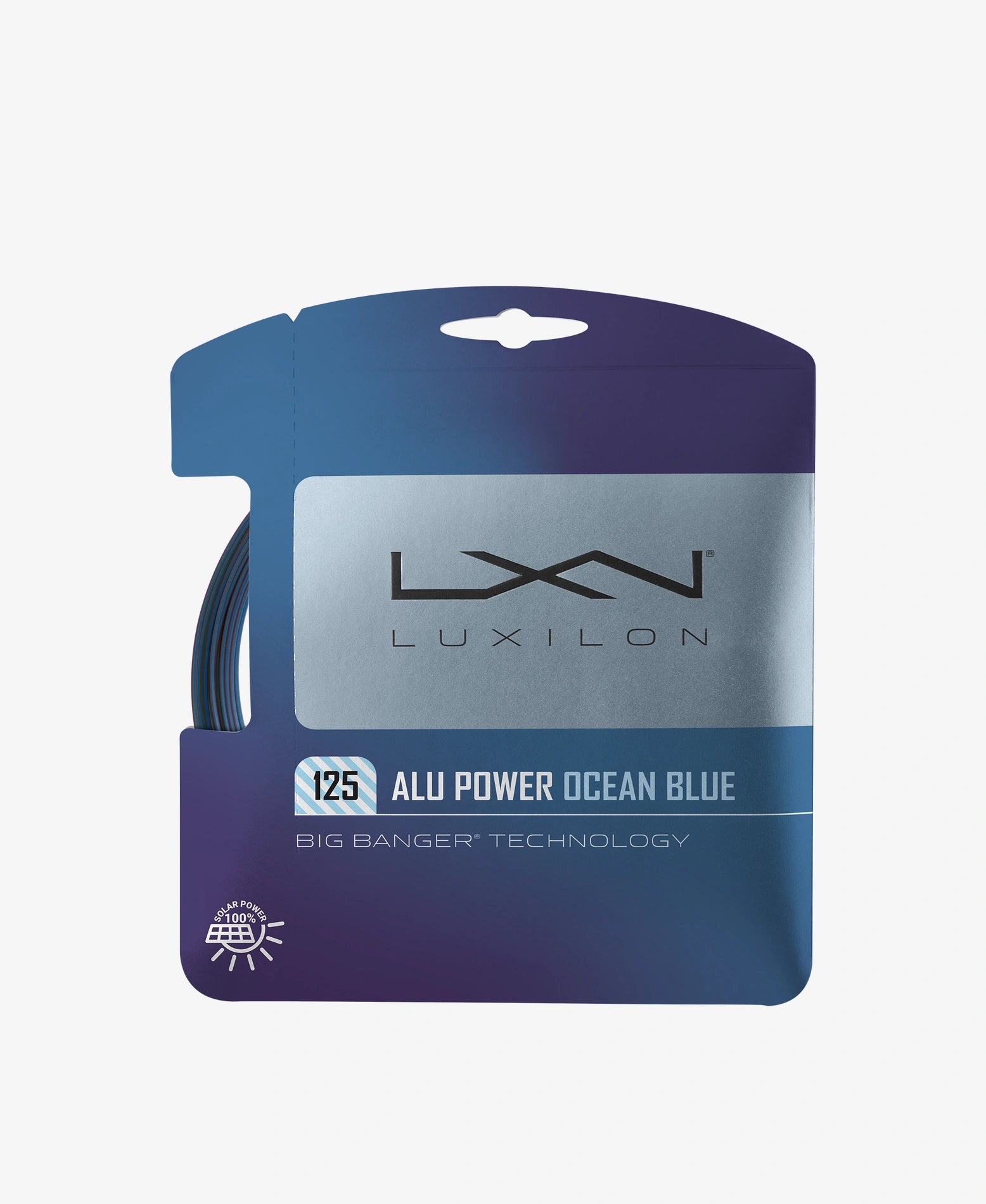 Luxilon ALU Power Ocean Blue 125 Tennis String Set - Premium Polyester String for Power & Control - Perfect for Competitive Players & Tournament Play