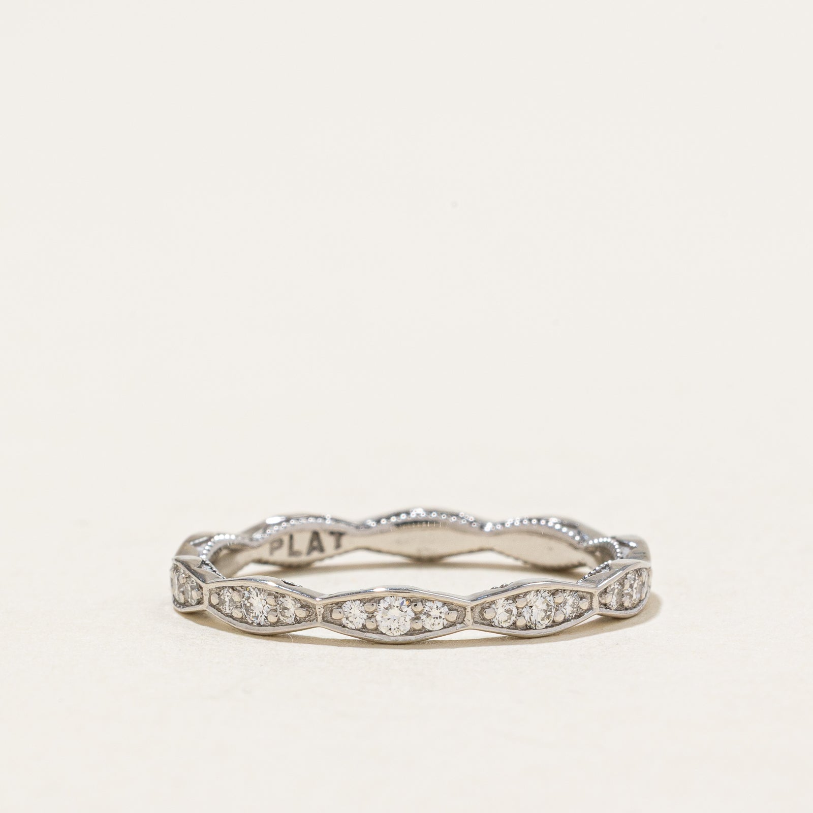 Tacori Eternity Diamond Wedding Band - 0.33ctw Round Cut Diamond Ring in Size 6.25 | Elegant Bridal Jewelry for Engagement, Anniversary & Special Occasions