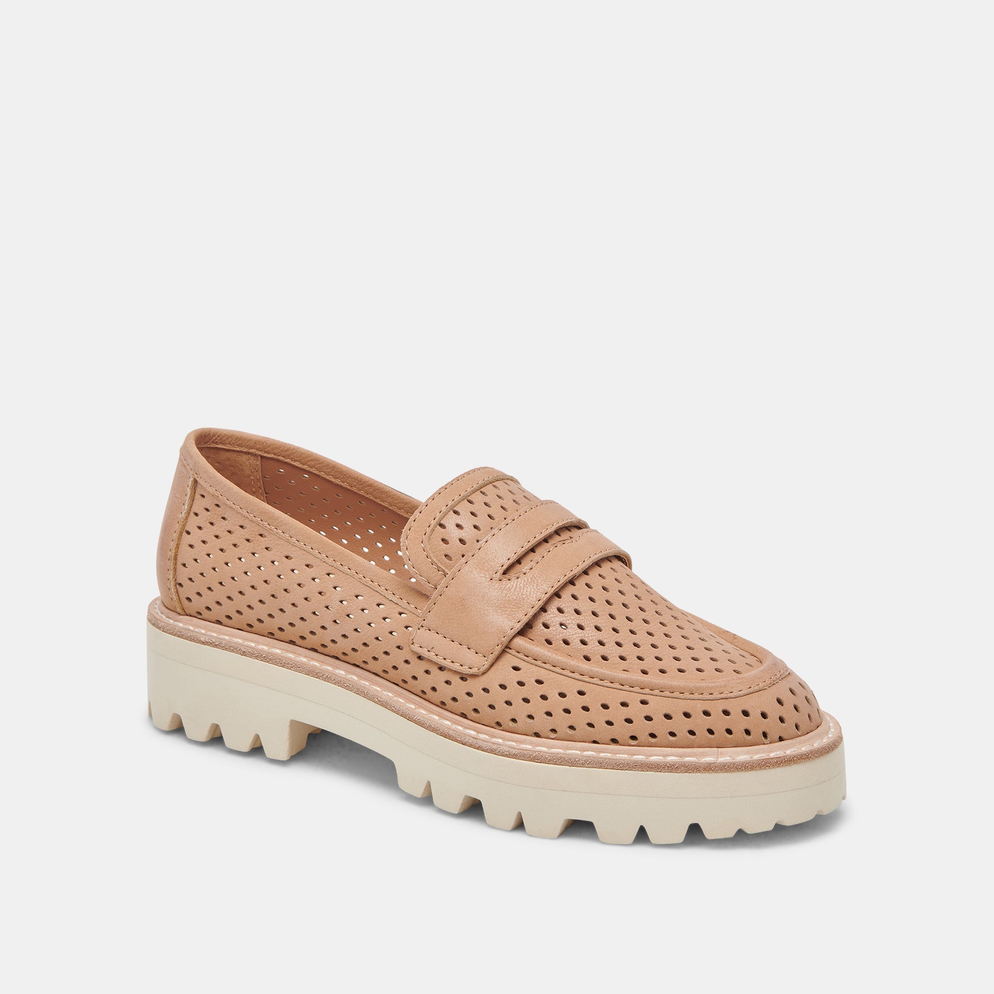 MALILA Women's Loafers in Toffee Nubuck Leather - Comfortable Slip-On Shoes for Work, Office & Casual Wear | re:vita Collection