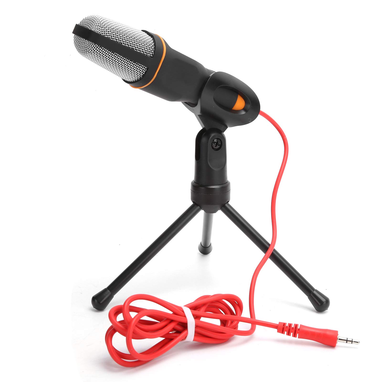 Professional USB Condenser Gaming Microphone with Foldable Tripod Stand - Noise Cancelling PC/Laptop Mic for Streaming, Online Meetings, Podcasting & Voice Chats (Black) | Perfect for Gamers, Streamers & Remote Workers