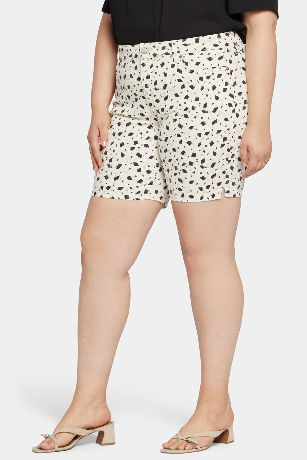 Ella Plus Size Denim Shorts for Women - High Waisted Stretch Jean Shorts | Comfortable & Stylish for Summer, Casual Outings & Beach Wear