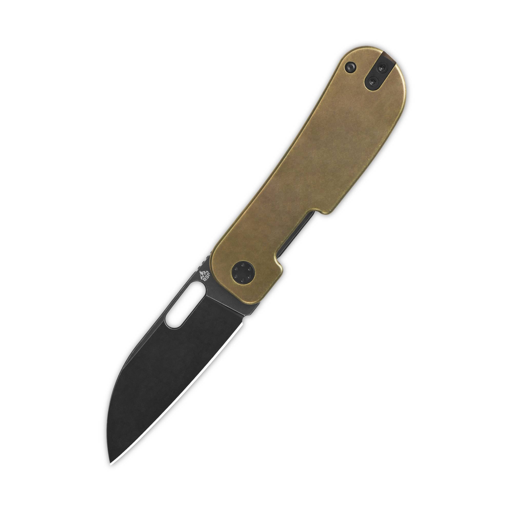 QSP Variant PE Liner Lock Pocket Knife - 14C28N Stainless Steel Blade & Titanium Handle - EDC Folding Knife for Camping, Hiking, Survival and Everyday Carry