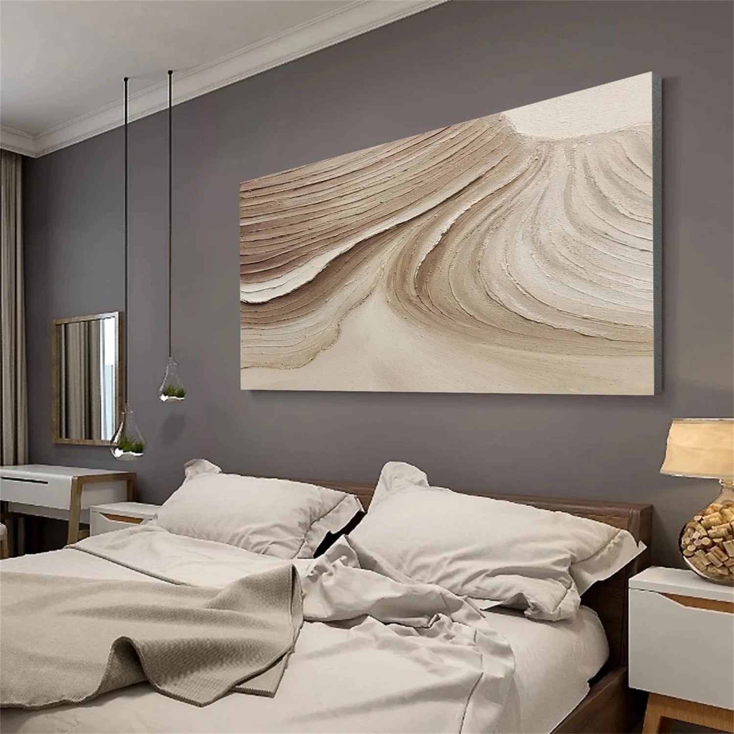 Abstract Painting #AB 276 - Modern Wall Art for Living Room, Bedroom & Office Decor - Handmade Canvas Artwork