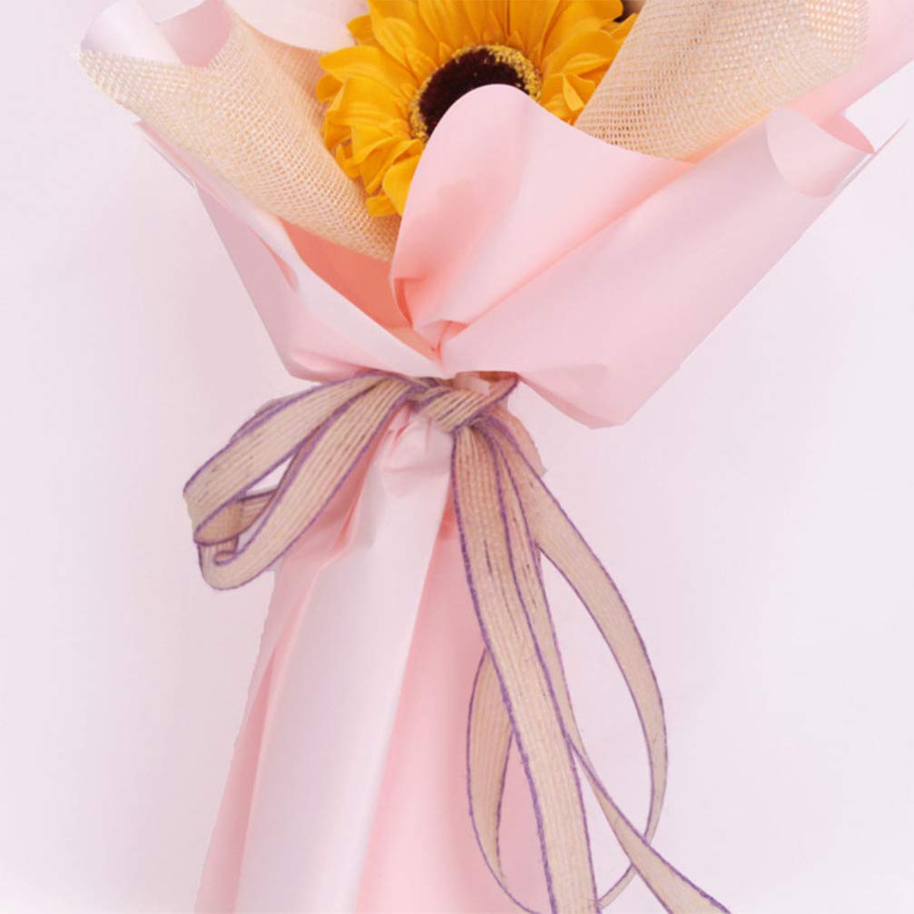 PRETYZOOM Artificial Sunflower Bouquet - Graduation Party Decor, Photo Booth Props & Table Centerpieces - Floral Arrangements for Graduation Ceremony, Wedding, Home Decor