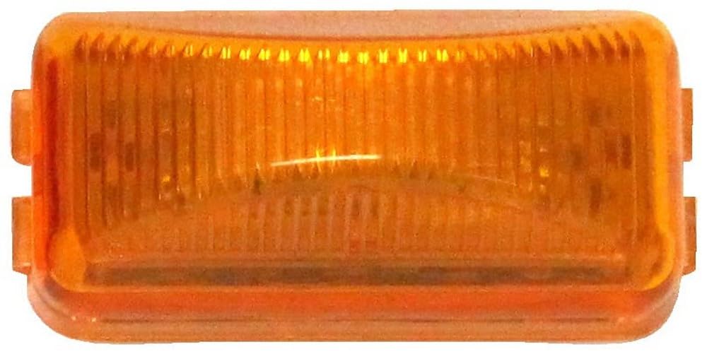 Peterson Manufacturing 203A LED Marker Light - Clearance Light - Rectangular Design for Trucks & Trailers - Heavy Duty Vehicle Safety Lighting for Night Driving & Road Visibility