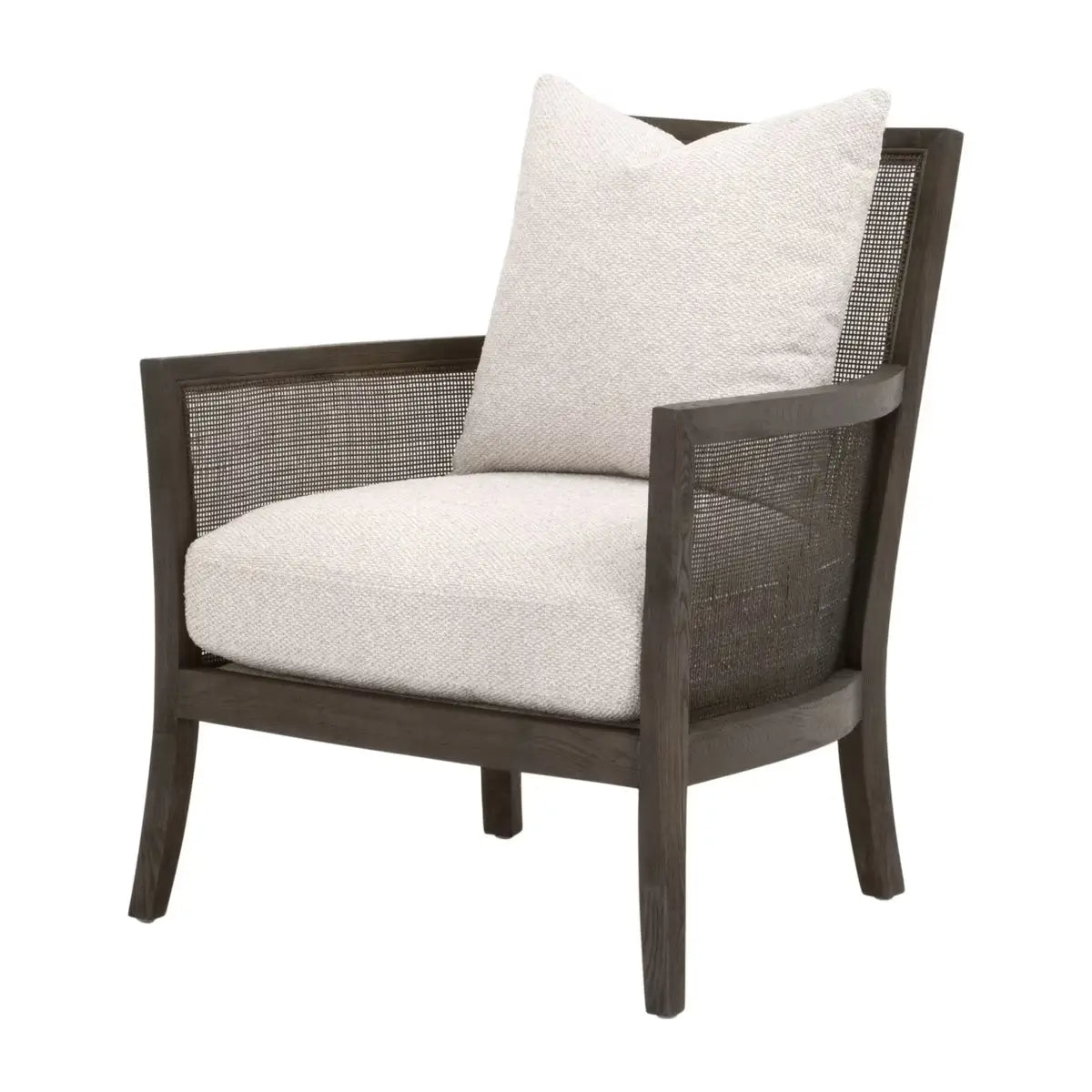 Caris Club Chair - Modern Upholstered Lounge Chair for Living Room, Bedroom & Office - Comfortable Accent Chair with Soft Cushions for Relaxing & Reading