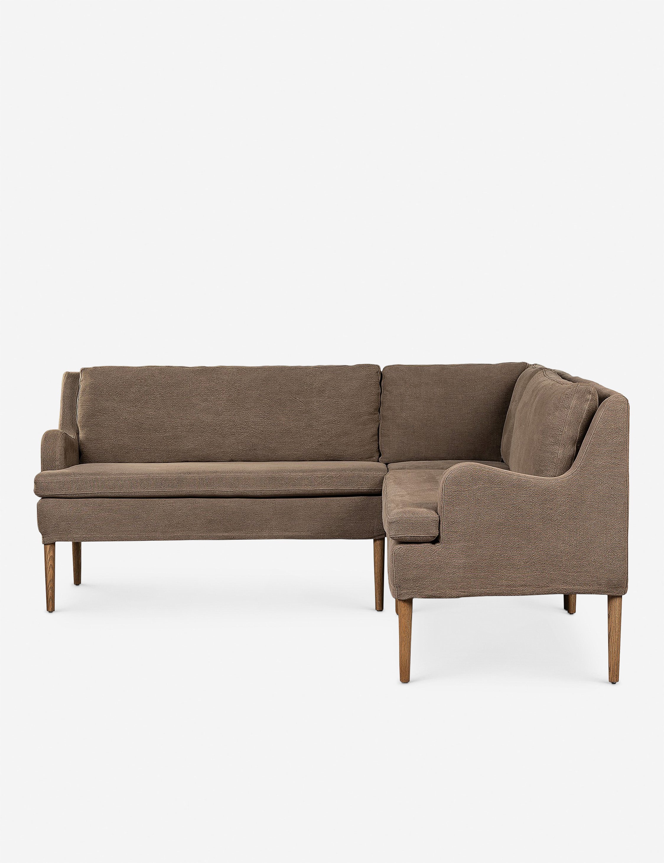 Aurelia Dining Banquette by Amber Lewis x Four Hands - Modern Upholstered Bench for Kitchen, Dining Room & Breakfast Nook - Comfortable Seating Solution for Home Decor