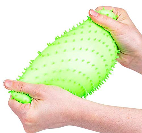 Curious Minds Busy Bags 1 Jumbo Nubby Bumpy Stretch Squishy Ball - Sensory Stress Relief Squeeze Toy for Kids & Adults (Random Color) - Perfect for Anxiety Relief, Occupational Therapy & Classroom Fidget Tools